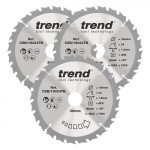 TREND CSB/190/3PK/A WOOD SAWBLADE 190X30X24T,3PK 73.94