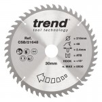 Trend CSB/21648 WOOD SAWBLADE 216X30X48TX2.4 36.42