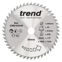 Trend CSB/23548 WOOD SAWBLADE 235X30X48TX2.8 39.22