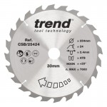 Trend CSB/25424 WOOD SAWBLADE 254X30X24TX2.4 38.52