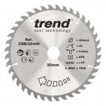 Trend CSB/25440 WOOD SAWBLADE 254X30X40TX2.4 41.32