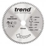 Trend CSB/26080 WOOD SAWBLADE 260X30X80TX2.3 60.93