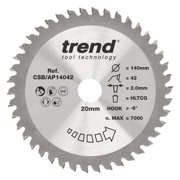 Trend CSB/AP14042 AP SAWBLADE 140X20X42TX2.0