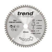 Trend CSB/AP19060A AP SAWBLADE 190X20X60TX2.8 36.42