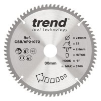 Trend CSB/AP21072 AP SAWBLADE 210X30X72TX2.8 39.22