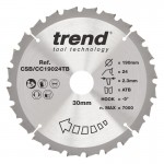 Trend CSB/CC19024TB WOOD CC SAWBLADE 190X30X24TX2.3 30.82