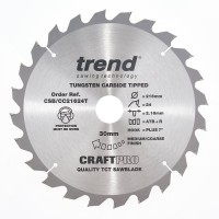 Trend CSB/CC21624T WOOD CC SAWBLADE 216X30X24TX2.2 33.62