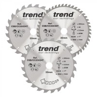 TREND CSB/CC250/3/A WOOD CC SAWBLADE 250X30X24/48T,3PK 112.34