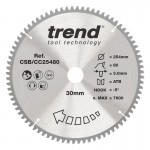 Trend CSB/CC25480 WOOD CC SAWBLADE 254X30X80TX3.0 61.63