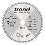 Trend CSB/CC25480T WOOD CC SAWBLADE 254X30X80TX2.1 56.03