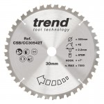 Trend CSB/CC30542T WOOD CC SAWBLADE 305X30X42TX2.2 49.02