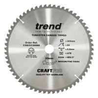 Trend Circular Saw Blade CSB/CC30560 CraftPro TCT Mitre Saw Crosscutting 305mm 60T 30mm x 2mm 49.46