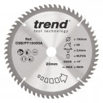 Trend CSB/PT19060A HPL SAWBLADE 190X20X60TX2.6 40.62