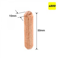 Trend DWL/10X50/200 Dowels 10 x 50mm Pack of 200 9.14