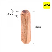 Trend DWL/6X30/200 Dowels 6 x 30mm Pack of 200 5.38