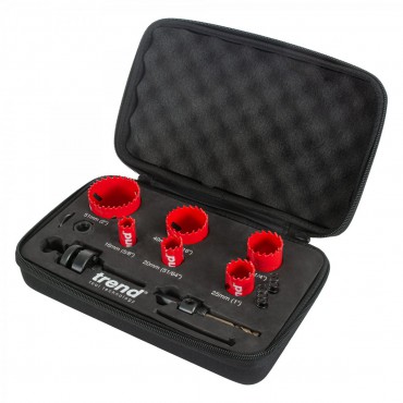 TREND HS/SET/6 HOLE SAW SET 6PC ELECTRICIAN IN CASE