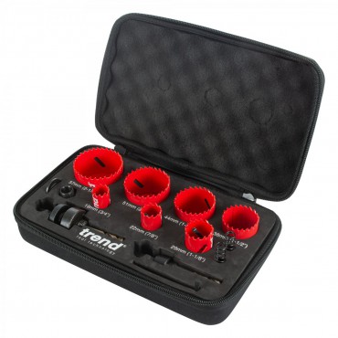 TREND HS/SET/7 HOLE SAW SET 7PC PLUMBER IN CASE
