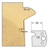 Trend IT/3311540 Multi Profile System Cutter Knives 40mm x 4mm Tool Steel (Pair) 13.46