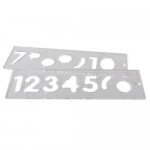 Trend Temp/NUC/57 Template Set Numbers 57mm Upper Case 35.25