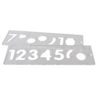 Trend Temp/NUC/57 Template Set Numbers 57mm Upper Case 33.39