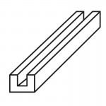 Trend WP-WRT/62 Table Top Back Fence Extrusion 11.40