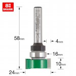 TREND C209X8MMTC INTUMESCENT CUTTER 10MM X 24MM �40.79