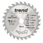 Trend CSB/16028T WOOD SAWBLADE 160X20X28TX1.8 24.51
