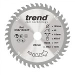 Trend CSB/16042T WOOD SAWBLADE 160X20X42TX1.8 26.61