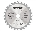 Trend CSB/16828T WOOD SAWBLADE 168X20X28TX1.8 25.21