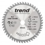 Trend CSB/19048B WOOD SAWBLADE 190X20X48TX2.4 27.32