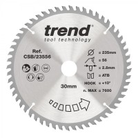 Trend CSB/23556 WOOD SAWBLADE 235X30X56TX2.8 42.72
