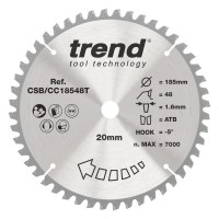 Trend CSB/CC18548T WOOD CC SAWBLADE 185X20X48TX1.6 32.91