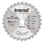 Trend CSB/CC21030B WOOD CC SAWBLADE 210X25.4X30TX2.4 32.91