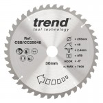 Trend CSB/CC25548 WOOD CC SAWBLADE 255X30X48TX2.4 45.53
