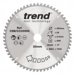 Trend CSB/CC25560 WOOD CC SAWBLADE 255X30X60TX2.4 52.53