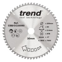 Trend CSB/CC25560 WOOD CC SAWBLADE 255X30X60TX2.4 52.53