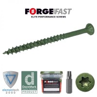 ForgeFast Decking Screw Torx Green 5 x 100 Tub of 300 £33.31