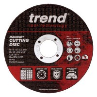 Trend Masonry Cutting Discs 115mm x 2.5mm x22.2mm Pack of 10 AD/C115/25/S 16.71