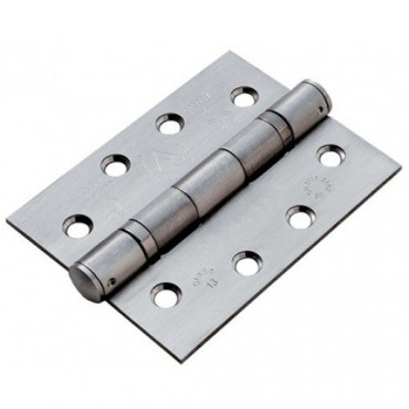 Anvil 91039 4" Ball Bearing Butt Hinges in Pairs Aged Satin Stainless Steel