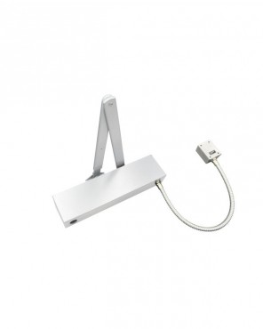 Vier Electromagnetic Door Closer Hold Open Swing Free Size 3 Square Cover Silver