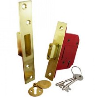 Union StrongBOLT 81mm 5 Lever Deadlock BS3621 2007 Brass 31.32