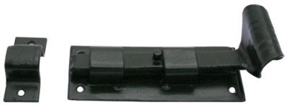 Anvil 33013 4" Straight Door Bolt Black