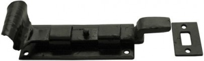 Anvil 33014 4" Cranked Door  Bolt Black