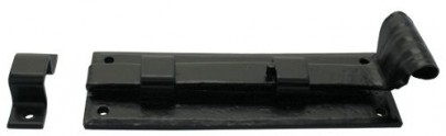 Anvil 33015 6" Straight Door Bolt Black