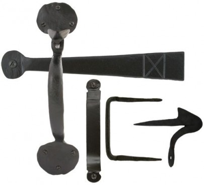 Anvil 33176 Medium Bean Thumblatch Set Black