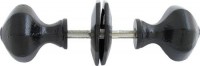 Anvil 33250 Octagonal Mortice or Rim Knob Set Black 48.48