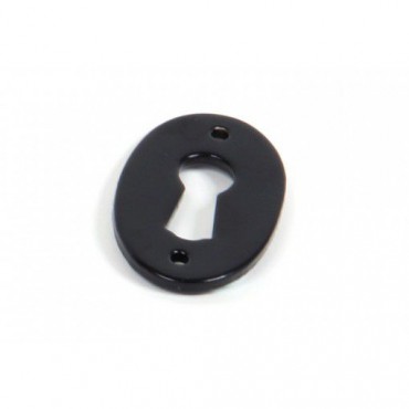 Anvil 33255 Oval Lever Key Escutcheon Black