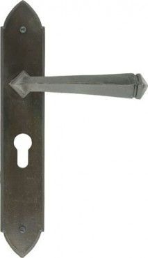 Anvil 33269 Gothic Euro Profile Lever Lock Door Handles Beeswax