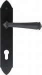 Anvil 33273 92mm Gothic Espagnolette Euro Lock Door Handle Set Black 94.44
