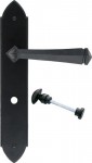 Anvil 33274 Gothic Bathroom Lever Lock Door Handles Black 111.62